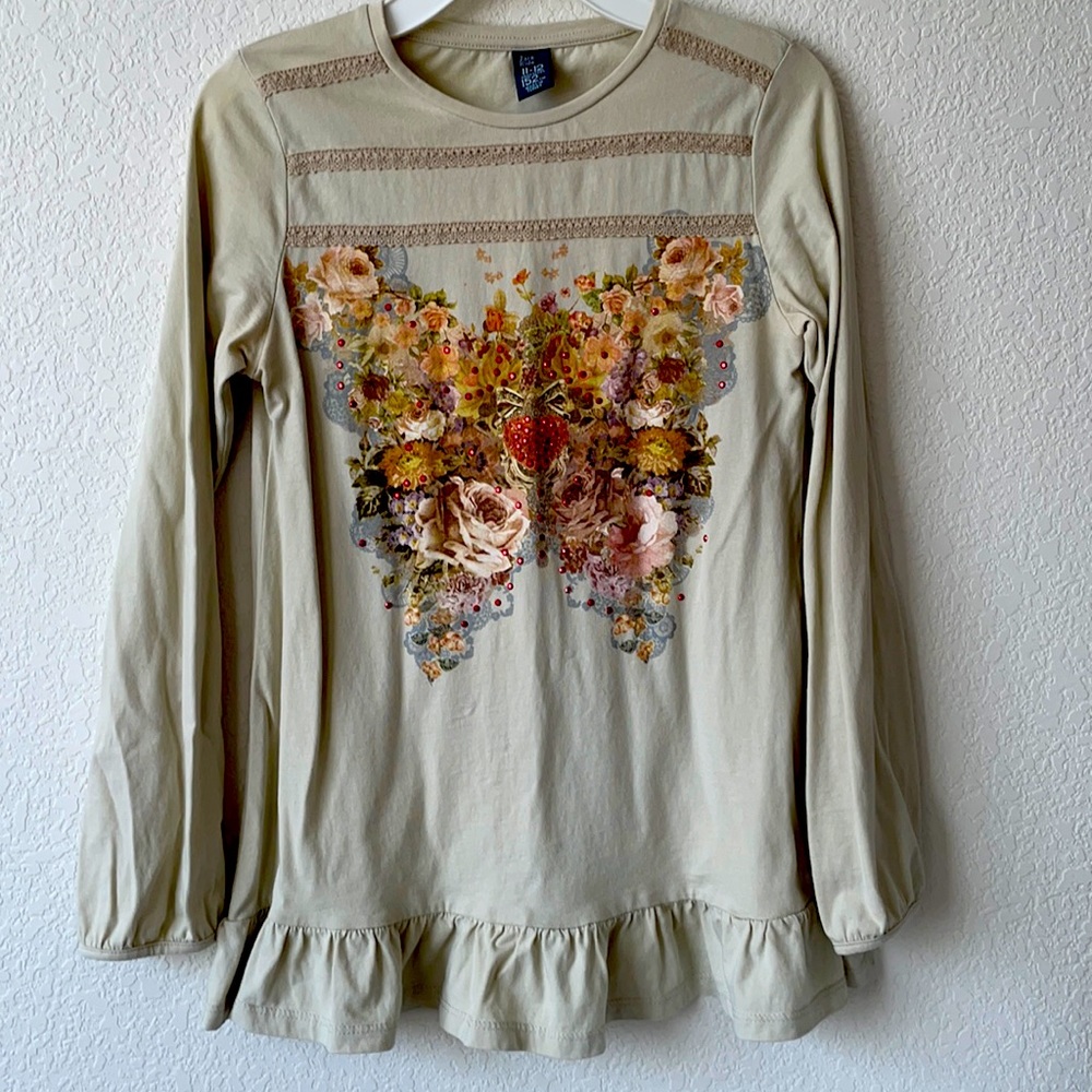 Zara Girl’s 11/12 Embellished Long Sleeve Tunic